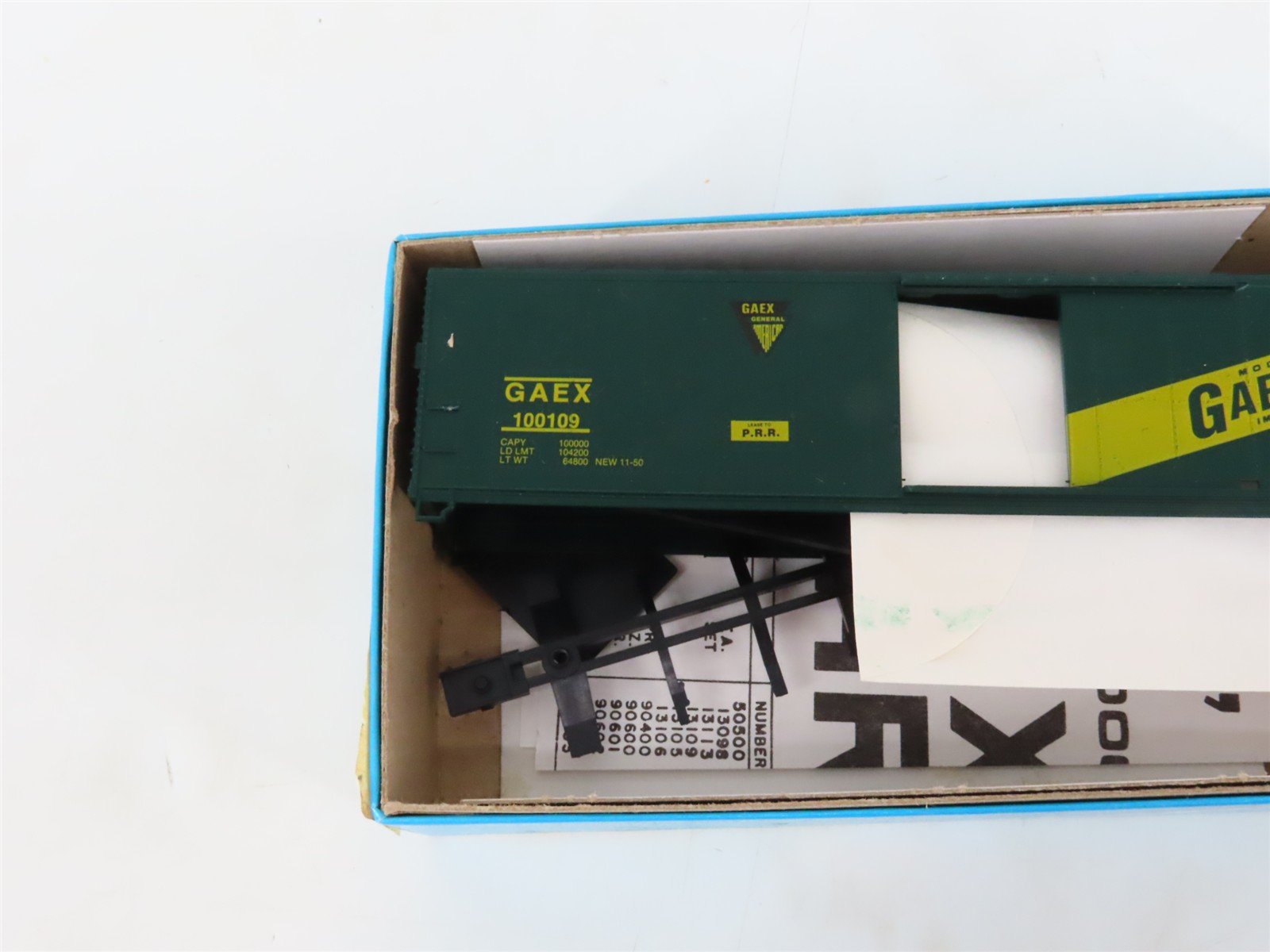 LOT of 5 HO Scale Athearn GAEX/PRR Pennsylvania 50' Boxcar Kits