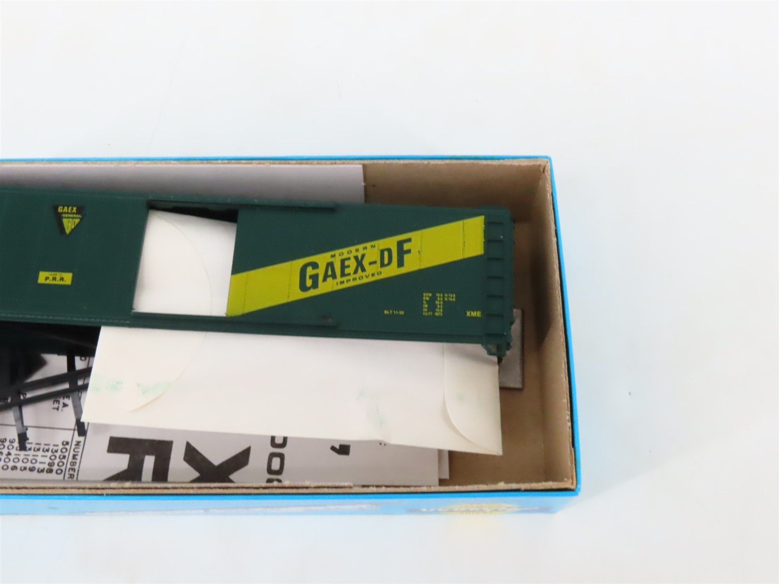LOT of 5 HO Scale Athearn GAEX/PRR Pennsylvania 50' Boxcar Kits