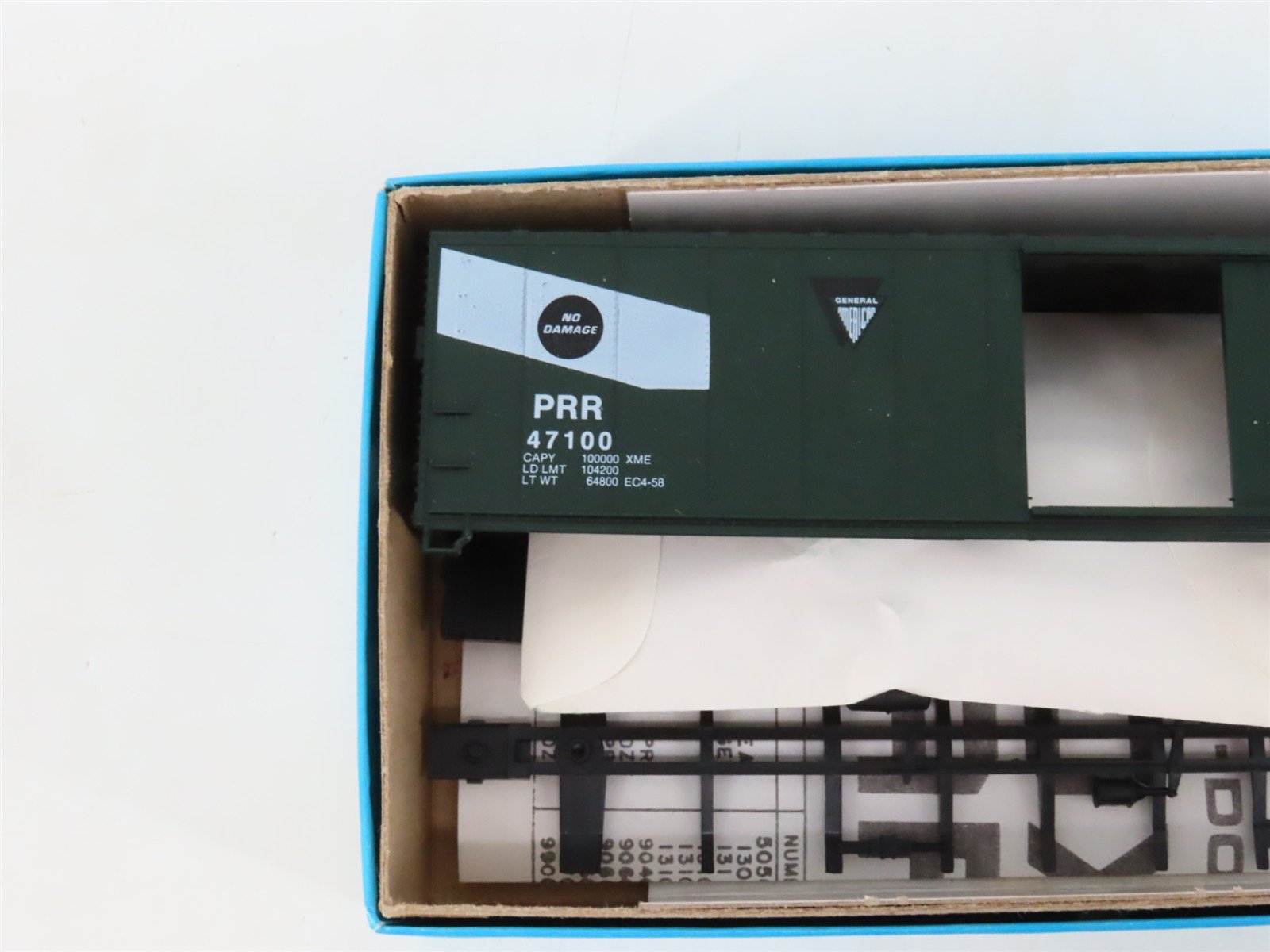 LOT of 5 HO Scale Athearn GAEX/PRR Pennsylvania 50' Boxcar Kits