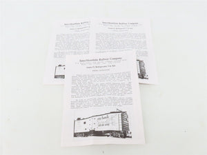 LOT of 3 HO Scale Intermountain SFRD Santa Fe Refrigerator Cars Kits