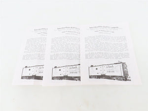 LOT of 3 HO Scale Intermountain SFRD Santa Fe Refrigerator Cars Kits