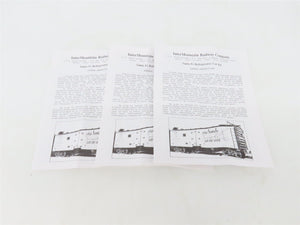LOT of 3 HO Scale Intermountain SFRD Santa Fe Refrigerator Cars Kits