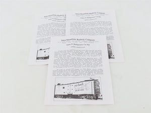 LOT of 3 HO Scale Intermountain SFRD Santa Fe Refrigerator Cars Kits