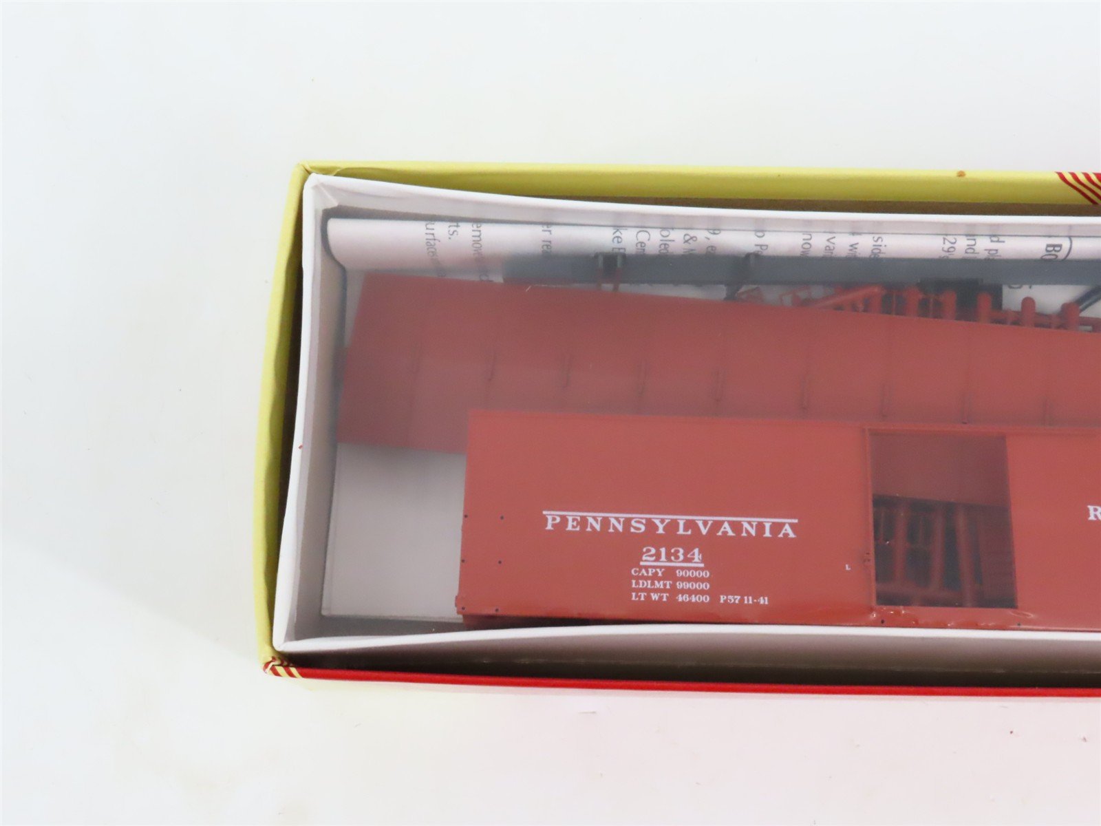 LOT of 3 HO Scale Red Caboose PRR Pennsylvania X-29 Boxcars Kits