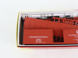 LOT of 3 HO Scale Red Caboose PRR Pennsylvania X-29 Boxcars Kits