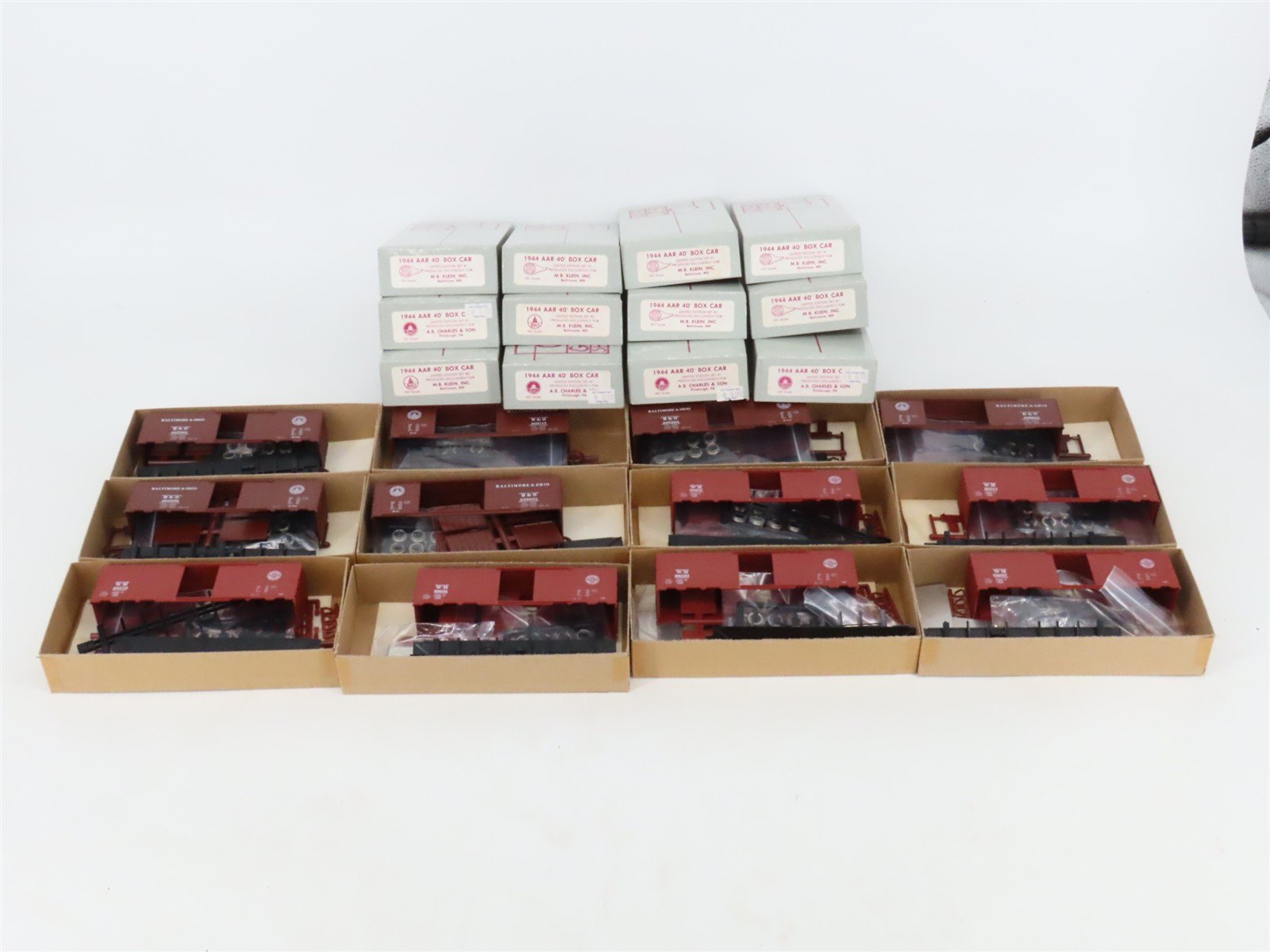HO Scale C&BT Shops Kit Limited Edition Set #1 & #2 WM/B&O Box Cars Set of 12