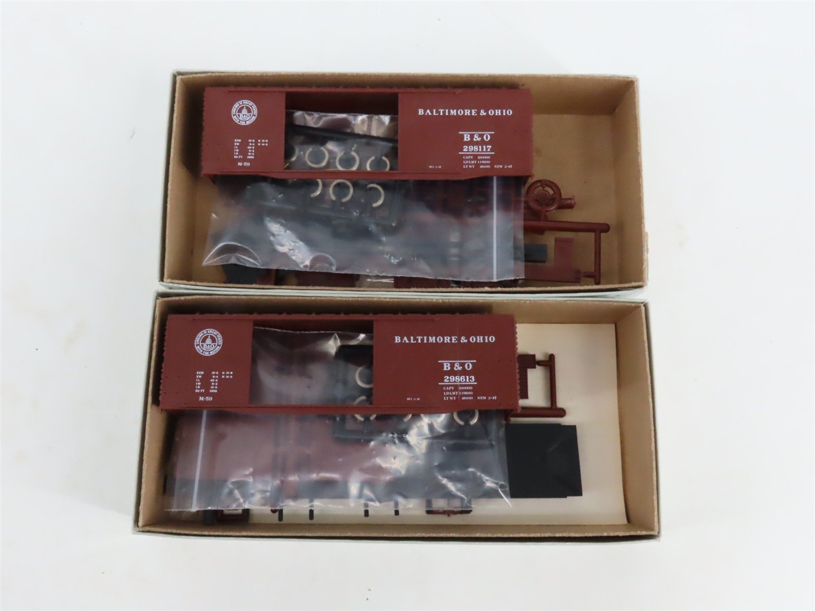 HO Scale C&BT Shops Kit Limited Edition Set #1 & #2 WM/B&O Box Cars Set of 12