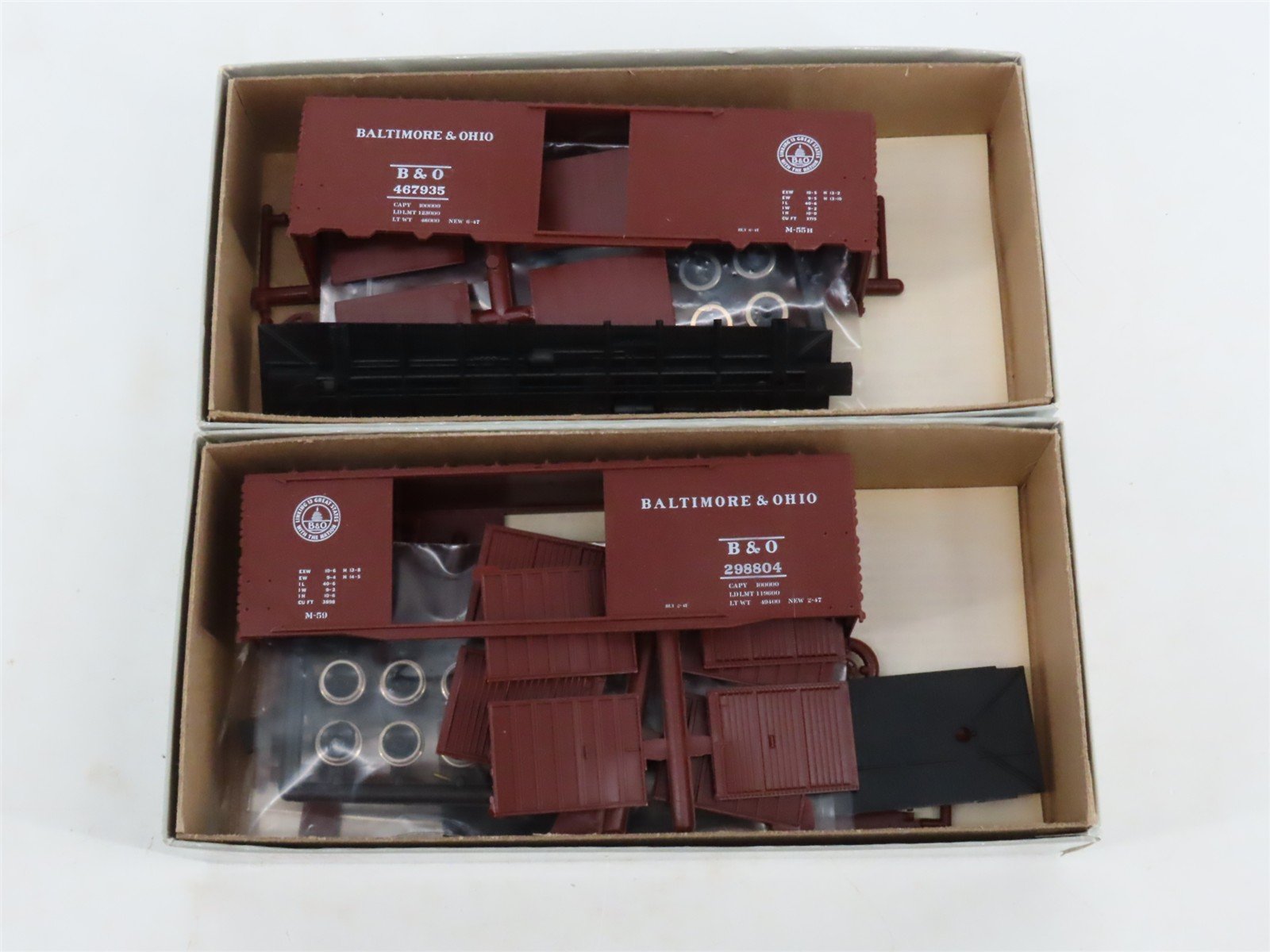 HO Scale C&BT Shops Kit Limited Edition Set #1 & #2 WM/B&O Box Cars Set of 12