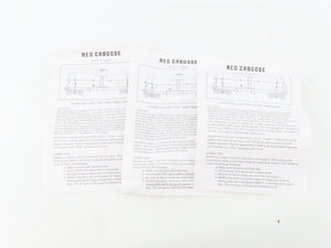 LOT of 3 HO Scale Red Caboose SHPX Leasing 10k Gal Tankcar Kits