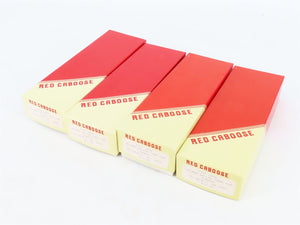 LOT of 4 HO Scale Red Caboose SUNX Sunoco 10k Gal Tankcar Kits