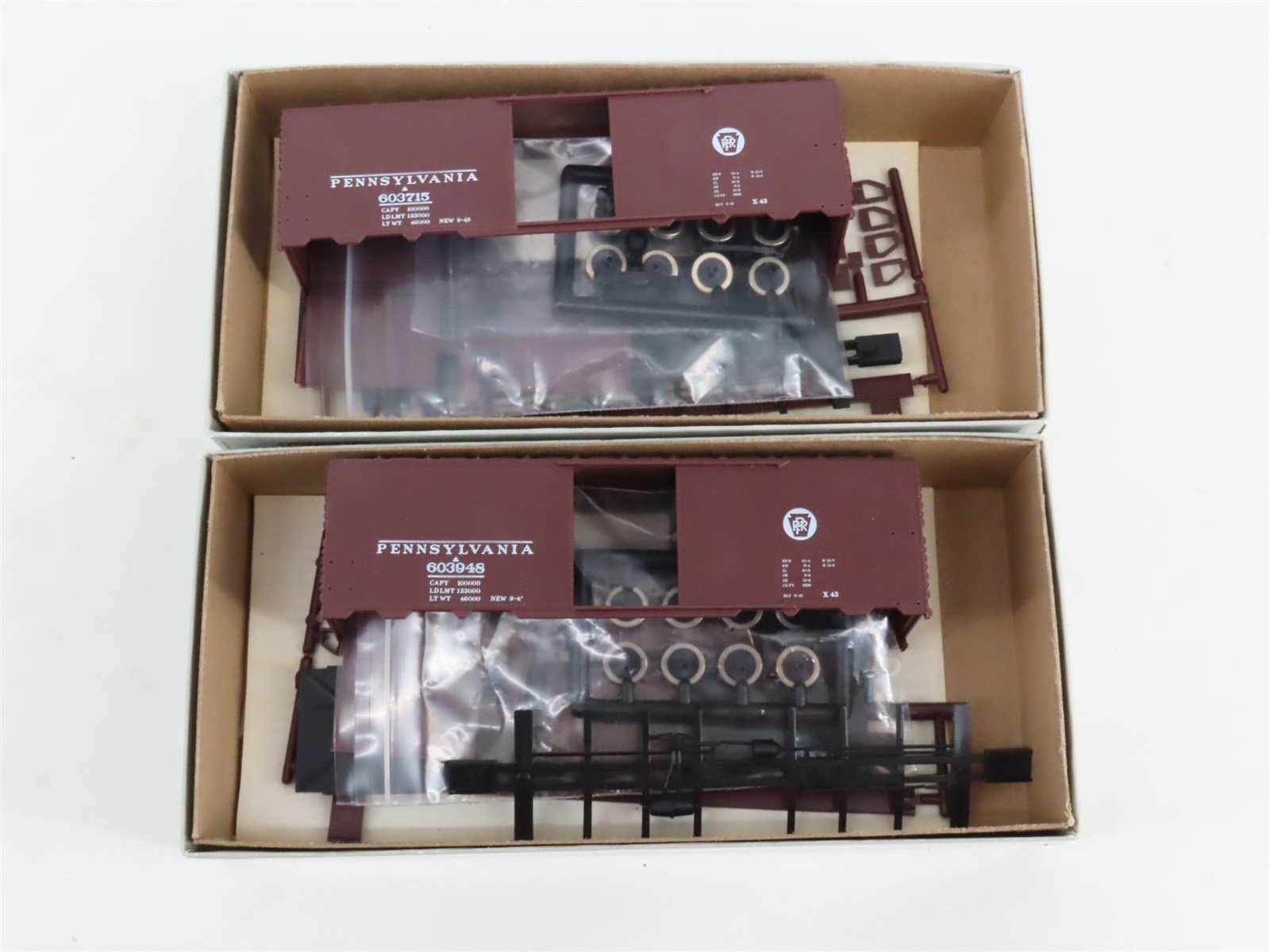 HO C&BT Shops Kit Limited Edition PRR Pennsylvania Railroad Box Cars Set of 12