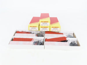 LOT of 4 HO Scale Red Caboose PRR Pennsylvania 40' Boxcar Kits