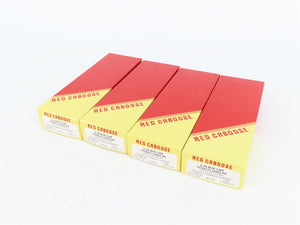 LOT of 4 HO Scale Red Caboose PRR Pennsylvania 40' Boxcar Kits