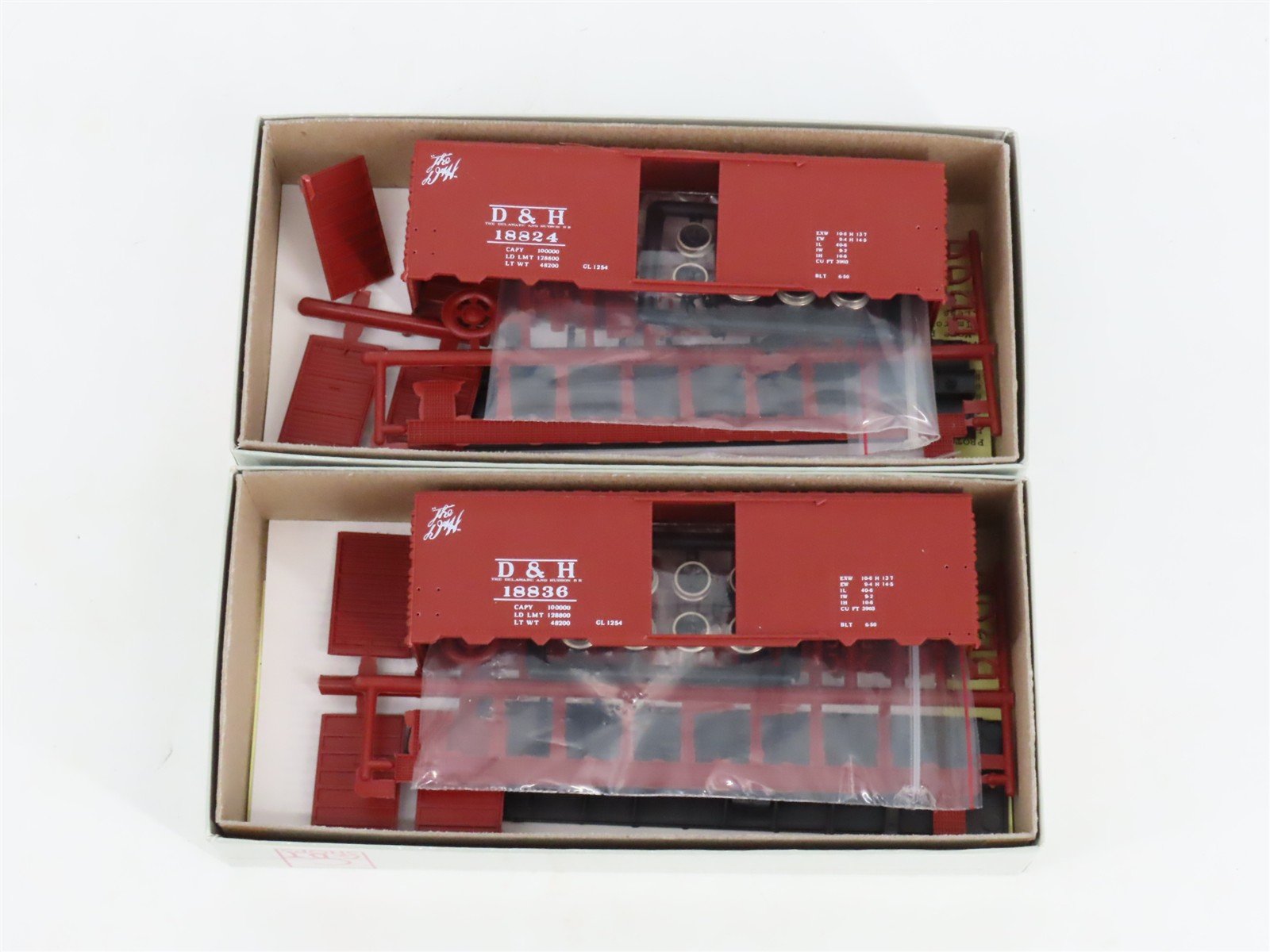 HO C&BT Shops Kit Anthracite Set #2 DL&W/LV/D&H/RDG/ERIE 40' Box Cars Set of 12