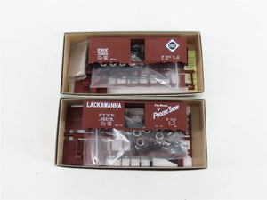 HO C&BT Shops Kit Anthracite Set #2 DL&W/LV/D&H/RDG/ERIE 40' Box Cars Set of 12