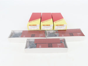 LOT of 3 HO Scale Red Caboose N&W Norfolk & Western 40' Boxcar Kits
