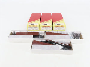 LOT of 3 HO Scale Red Caboose CNJ Jersey Central 40' Boxcar Kits