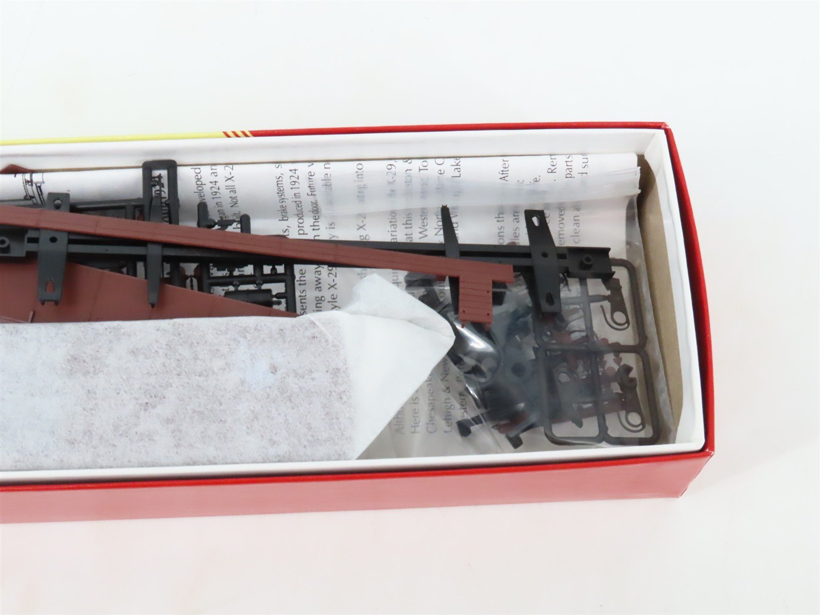 LOT of 3 HO Scale Red Caboose CNJ Jersey Central 40' Boxcar Kits