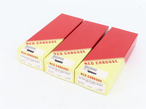 LOT of 3 HO Scale Red Caboose CNJ Jersey Central 40' Boxcar Kits
