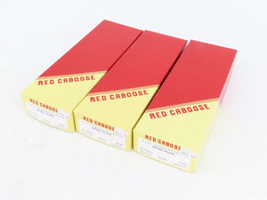 LOT of 3 HO Scale Red Caboose NKP Nickel Plate Road 40' Boxcar Kits