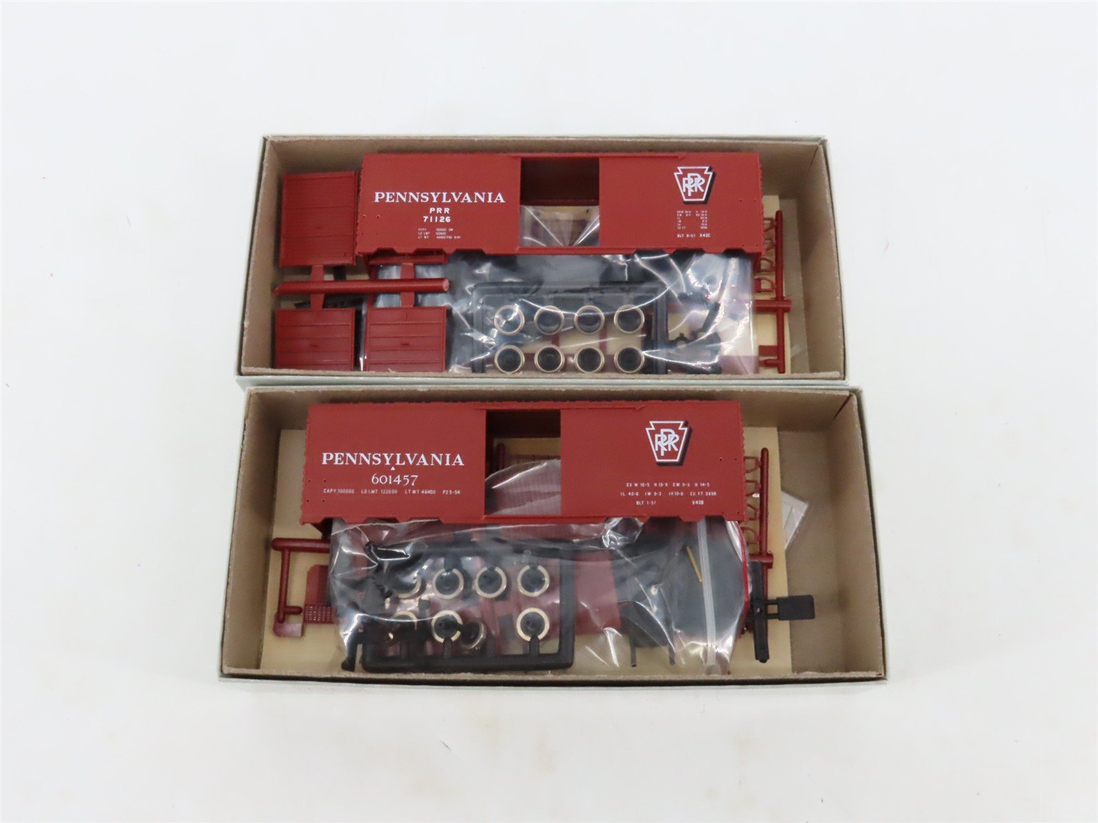 HO Scale C&BT Shops Kit PRR Pennsylvania Railroad 40' Box Cars Set of 6