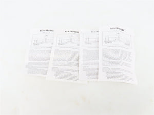 LOT of 4 HO Scale Red Caboose GATX DuPont 10k Gal Tankcar Kits
