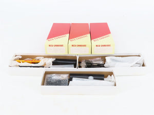 LOT of 3 HO Scale Red Caboose SCCX/UTOX Shell & Standard 10k Gal Tankcar Kits