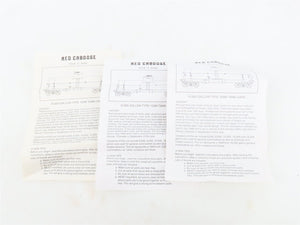 LOT of 3 HO Scale Red Caboose SCCX/ROX Shell & Richfield 10k Gal Tankcar Kits