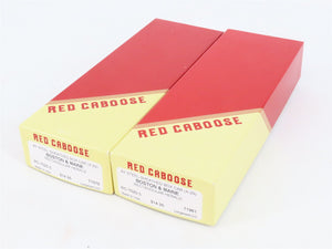 LOT of 2 HO Scale Red Caboose B&M Boston & Maine 40' Boxcar Kits