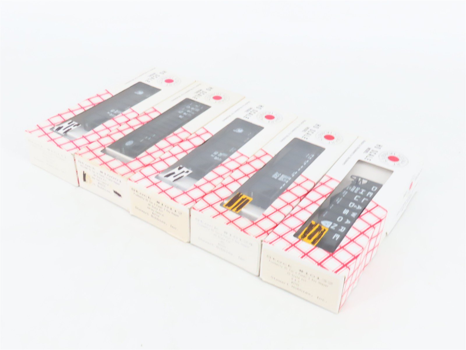 LOT of 5 HO Scale Stewart Kits D&H, NYC, CNJ, & ACL 2-Bay & 3-Bay Open Hoppers