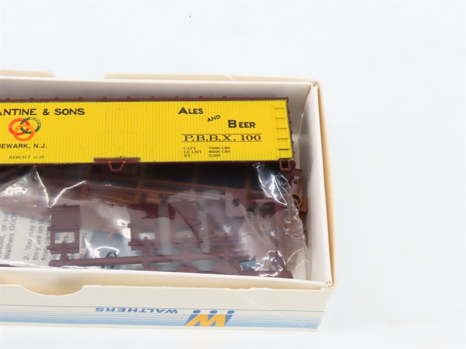 LOT of 4 HO Walthers Kits Blatz, Ballantine, Genessee & Carling 40' Beer Reefers