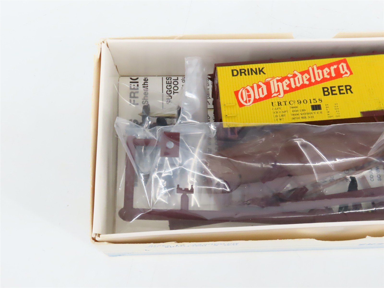 LOT of 4 HO Walthers Kits Blatz, Ballantine, & Genessee 40' Beer Reefers