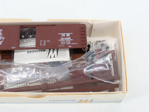 LOT of 6 HO Scale Walthers Kits PRR, NYC, B&O, NH & RDG 40' Steel Box Cars