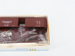 LOT of 6 HO Scale Walthers Kits PRR, NYC, B&O, NH & RDG 40' Steel Box Cars