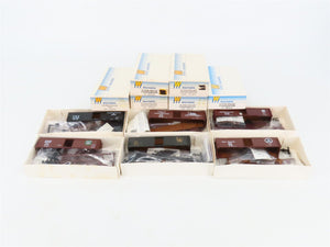 LOT of 6 HO Scale Walthers Kits PRR, GN, CNW, C&O, CNJ & CN 40' Steel Box Cars