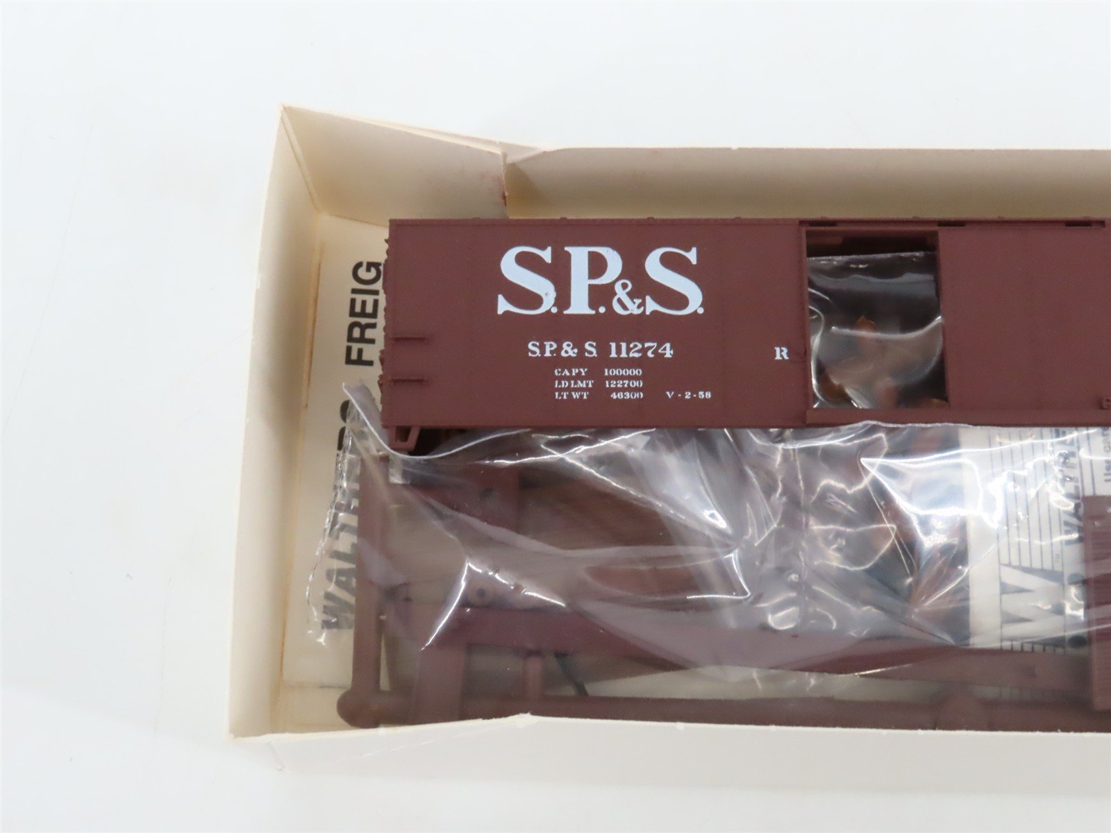 LOT of 6 HO Walthers Kits D&RGW, NP, N&B, SP&S, UP & NKP 40' Steel Box Cars