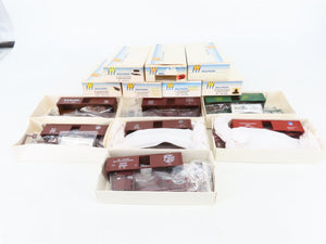 LOT of 7 HO Walthers Kits UP, MP, SP, M&StL, N&W, SSW & WAB 40' Wood Box Cars