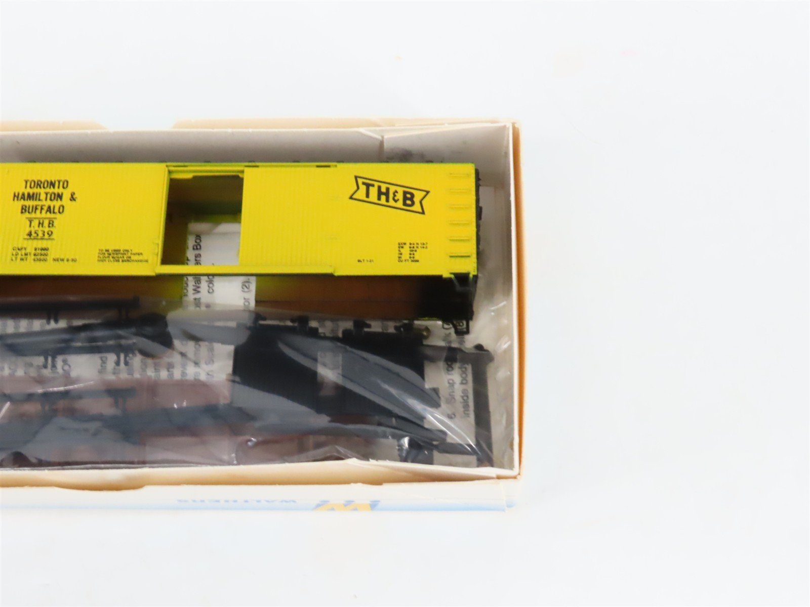 LOT of 7 HO Walthers Kits CMStP&P, D&RGW, TH&B, & SLSF 40' Wood Box Cars