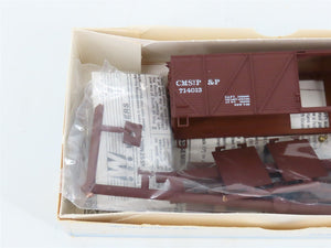 LOT of 7 HO Walthers Kits CMStP&P, D&RGW, TH&B, & SLSF 40' Wood Box Cars