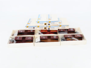 LOT of 6 HO Scale Walthers Kits UP, GN, ATSF & IC 40' PS-1 Steel Box Cars