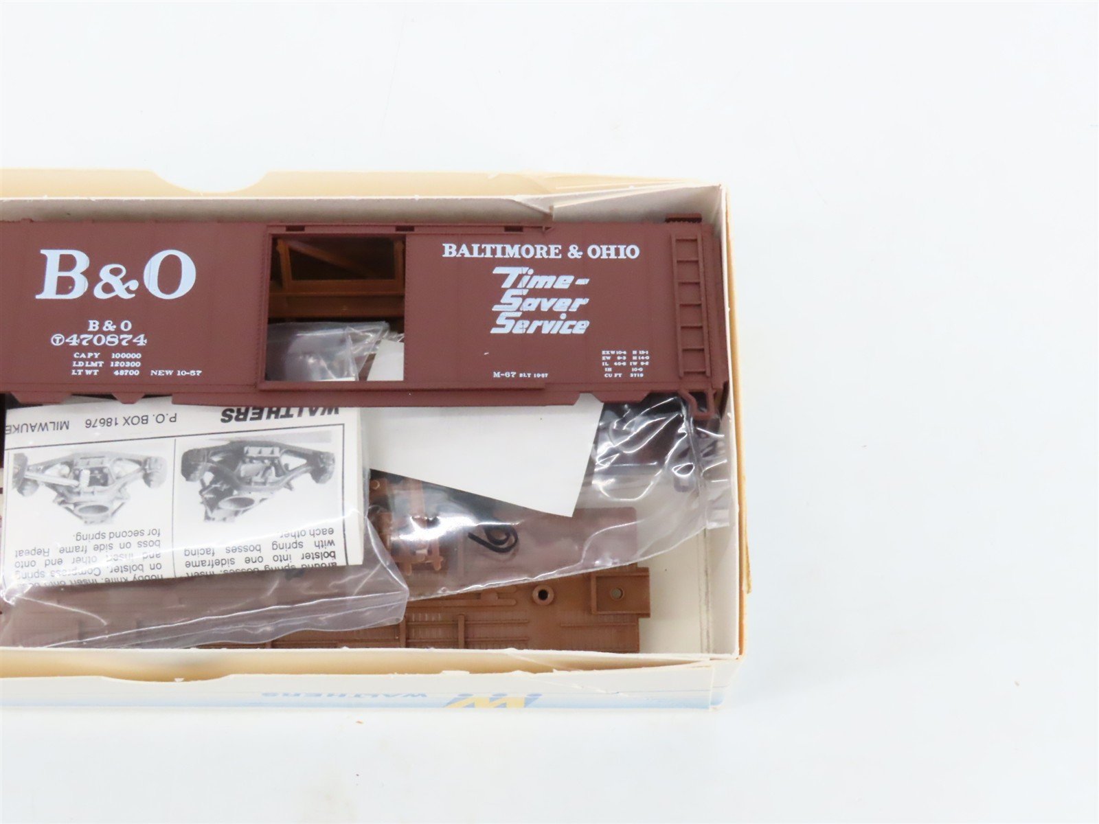 LOT of 6 HO Walthers Kits T&P, C&IM, DSS&A, B&O, AA & IC 40' PS-1 Steel Box Cars