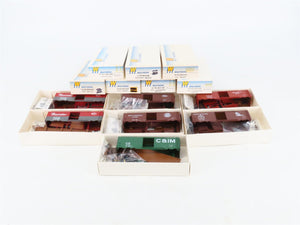 LOT of 6 HO Walthers Kits NKP, SOU, C&O, C&IM, & NYC 40' PS-1 Steel Box Cars