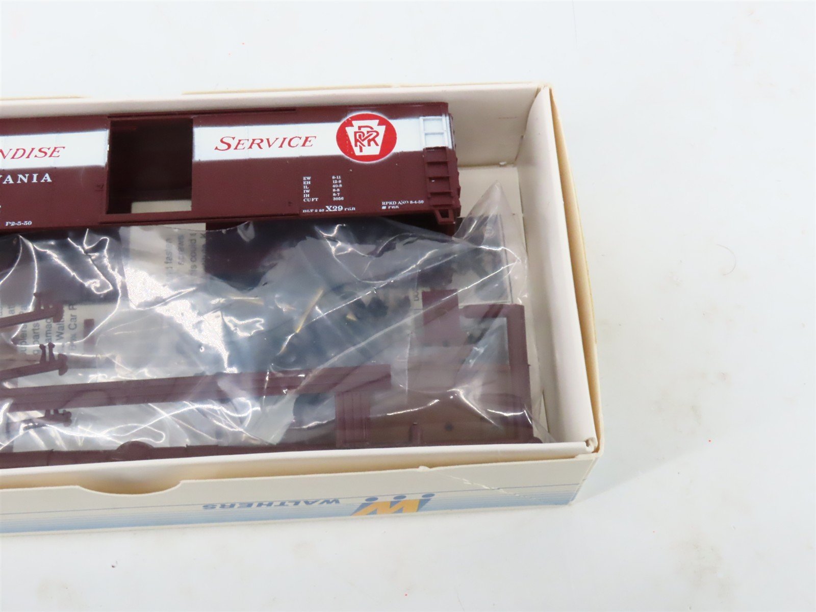 HO Walthers/Railroad Hobbies Kit #1012-2 PRR Merchandise 40' Box Cars 3-Pack
