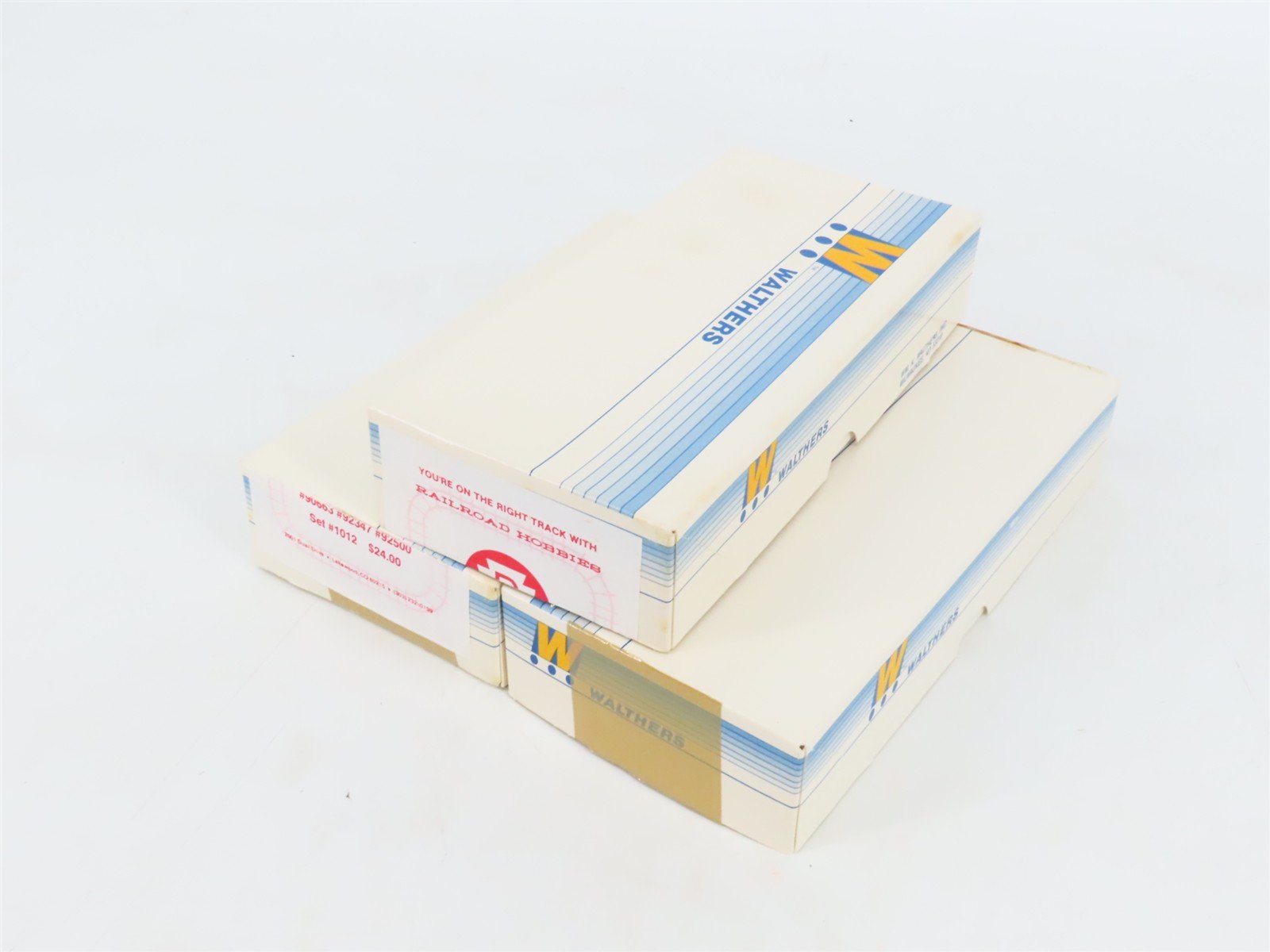 HO Walthers/Railroad Hobbies Kit #1012 PRR Merchandise 40' Box Cars 3-Pack