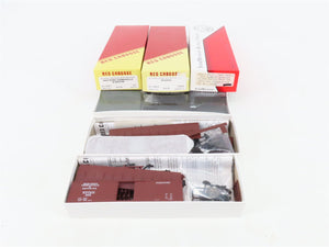 LOT of 3 HO Red Caboose & InterMountain Kits RDG, HPT&P, & Gulf Freight Cars