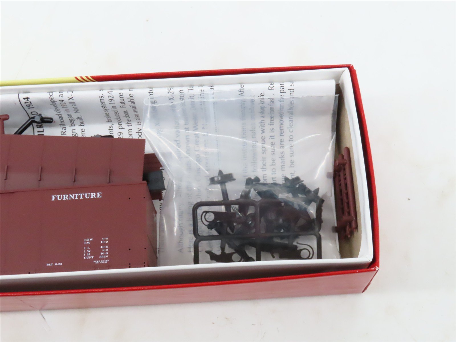 LOT of 3 HO Red Caboose & InterMountain Kits RDG, HPT&P, & Gulf Freight Cars