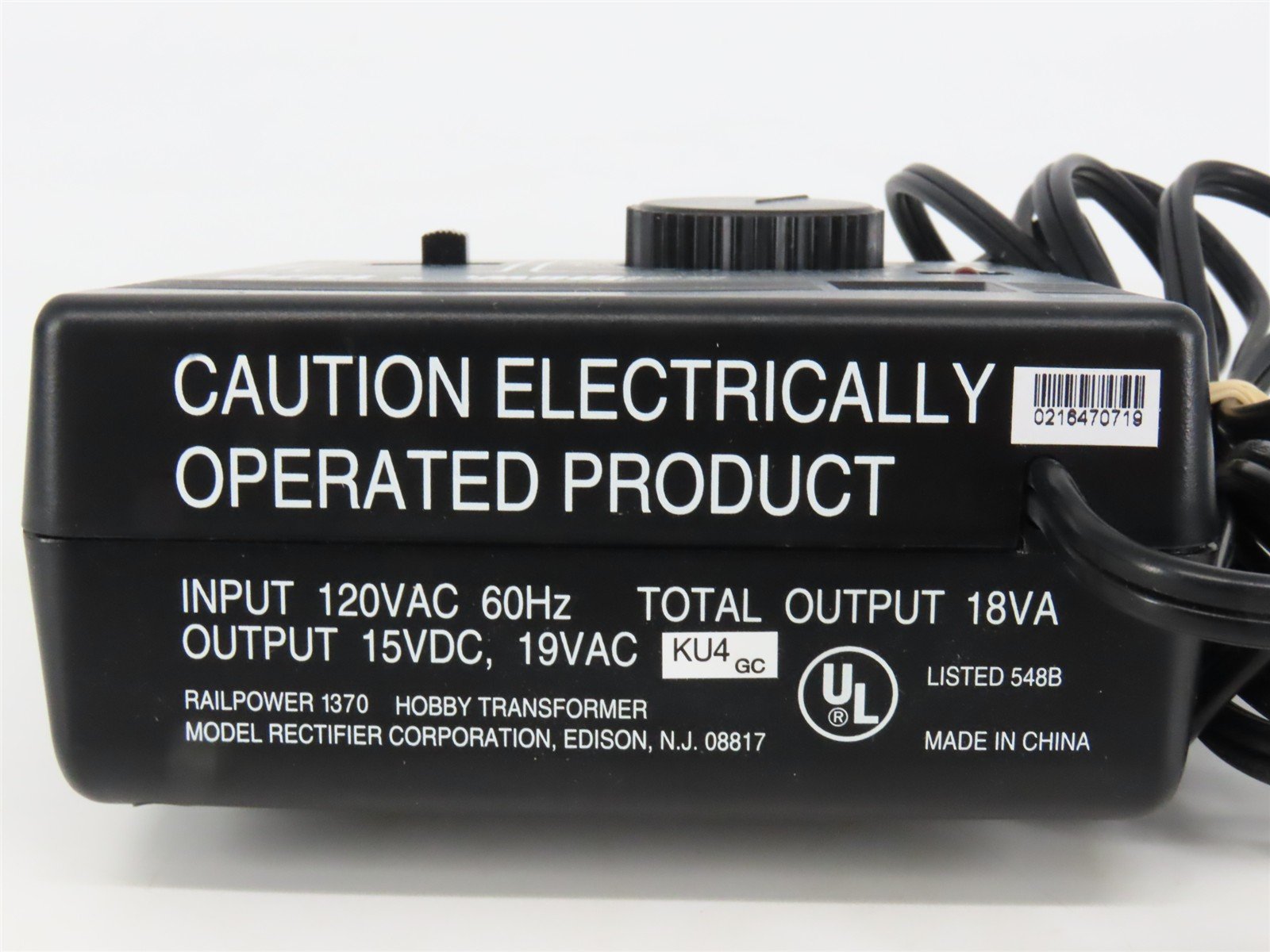 MRC Railpower 1370 DC Transformer/Controller for HO & N Scale