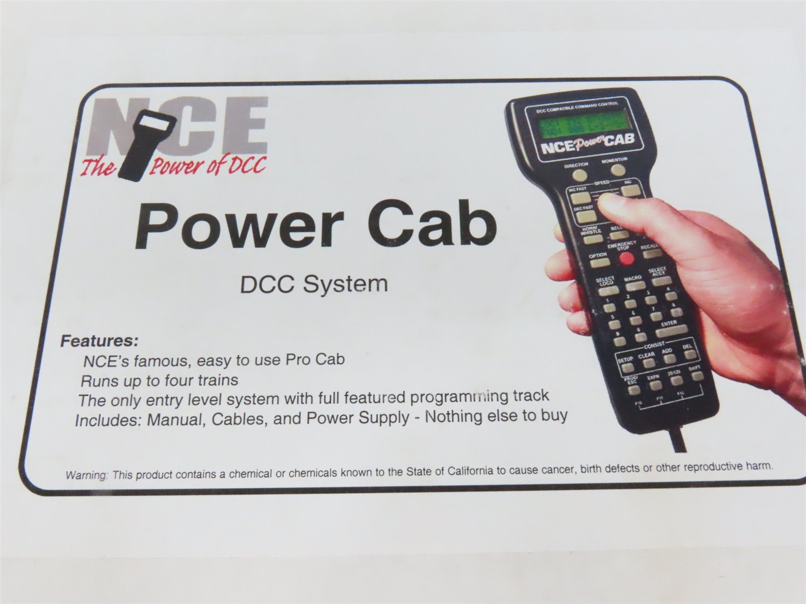 NCE #524025 PowerCab DCC System Starter Set w/ Power Supply