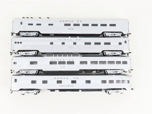 LOT of 4 HO Scale IHC Premier ATSF Santa Fe Corrugated Side Passenger Cars