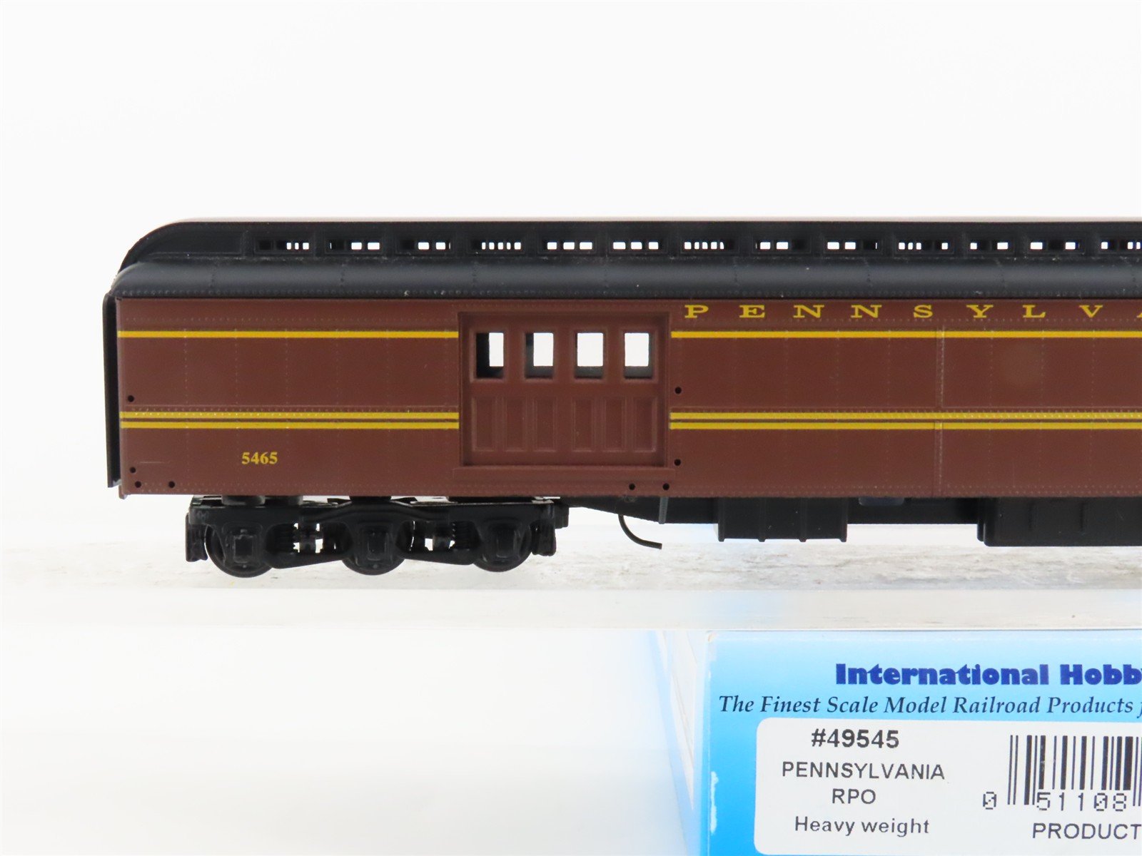 HO Scale IHC Premier 49545 PRR Pennsylvania Heavyweight Baggage Passenger #5465